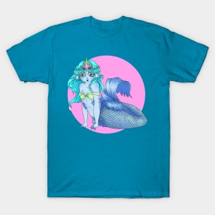 Blue mermaid princess T-Shirt